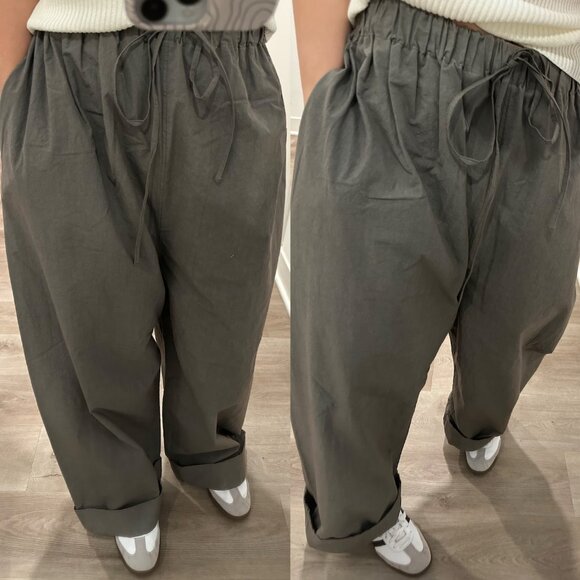 NWT Lauren Manoogian Duvet Pants Wide Leg Trousers Lead size 1 - Picture 5 of 11